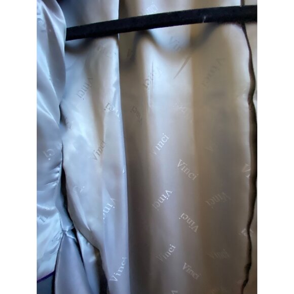 Vinci Mens Medium Gray Blazer Jacket Super 150s Zegna Style 50R/45W Polyester & - Picture 7 of 8